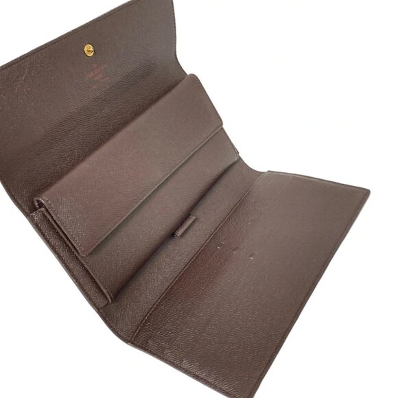 Auth LOUIS VUITTON Porte Tresor International N61215 Ebene Damier - TH1002 - Picture 6 of 7